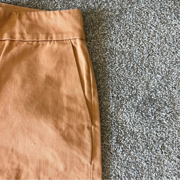 Club Monaco pants womens 4 orange high rise wide‎ leg cotton baddie coastal - Picture 2 of 15
